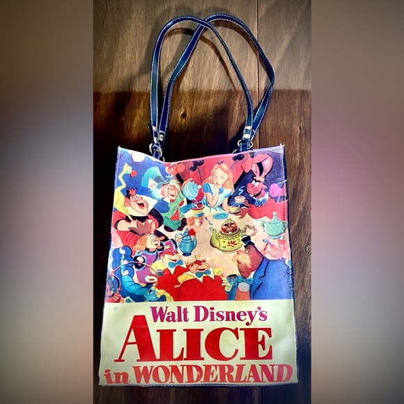 Disney Handbags - Walt Disney-Alice in Wonderland-Size-9” x 12"-Tote-Mad Hatter-Rabbit Tea Bag